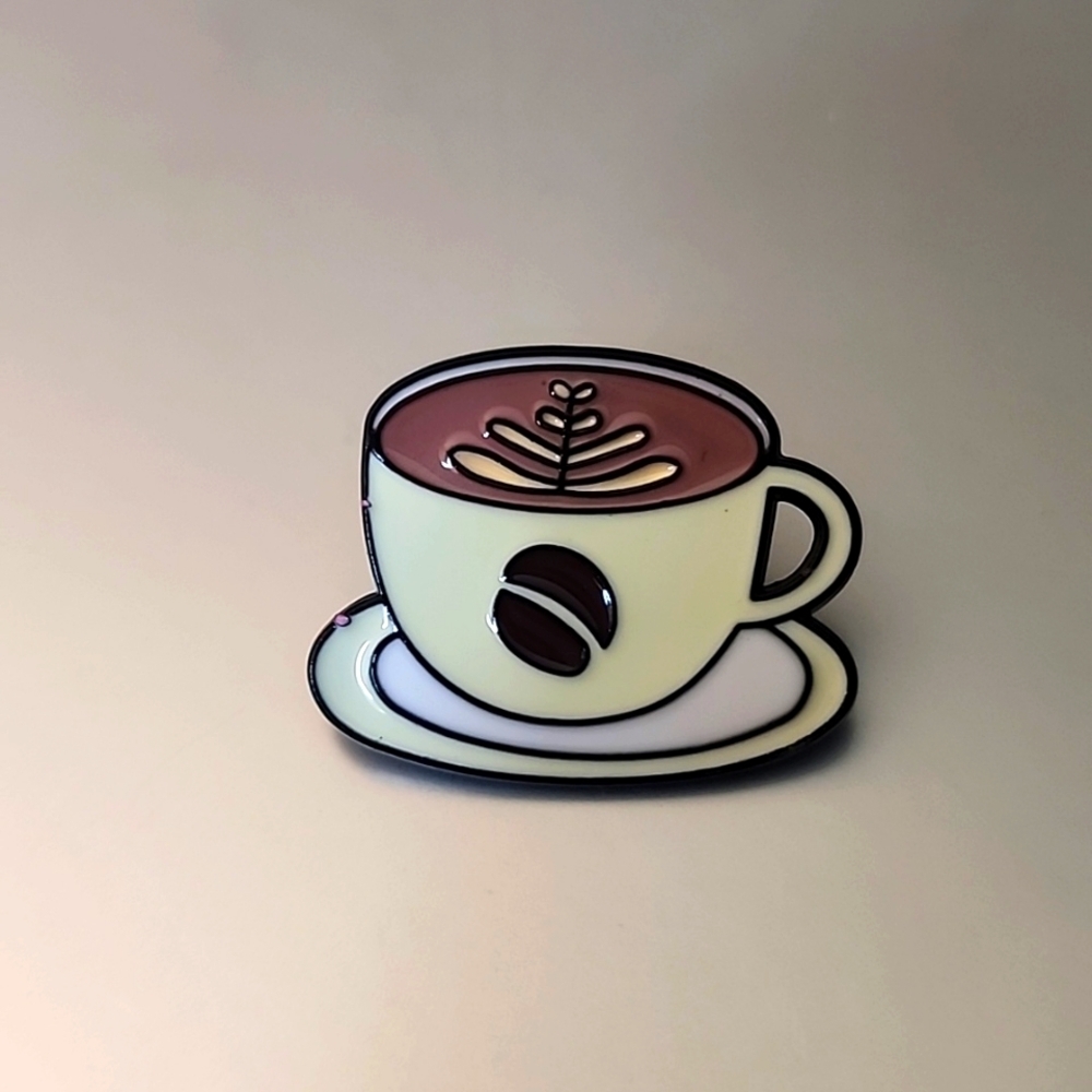 Coffee Pin Coffee Lover Coffee Cup - Picture 2 of 3